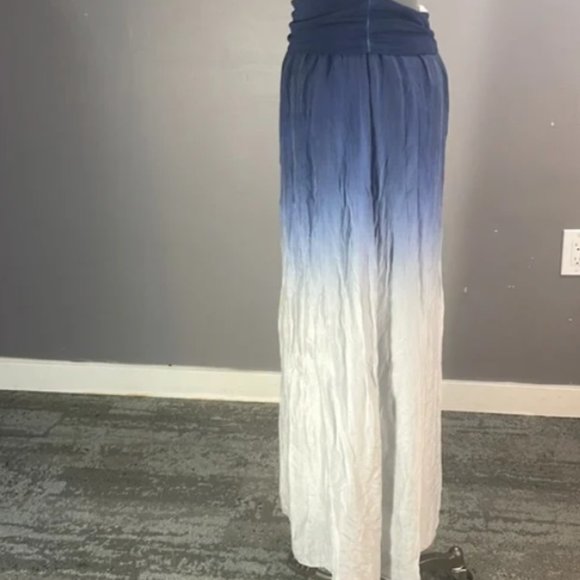 Brand New Women's GIUSY Ombre Silk-Blend Maxi Skirt - Picture 10 of 11